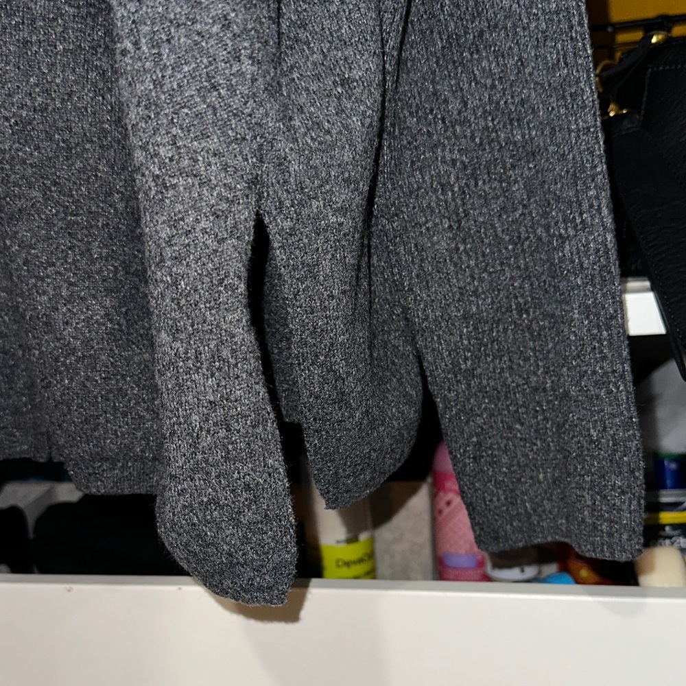 Nordstrom Halogen Charcoal Gray Full-Zip Knit lightweight Jacket - Picture 10 of 15